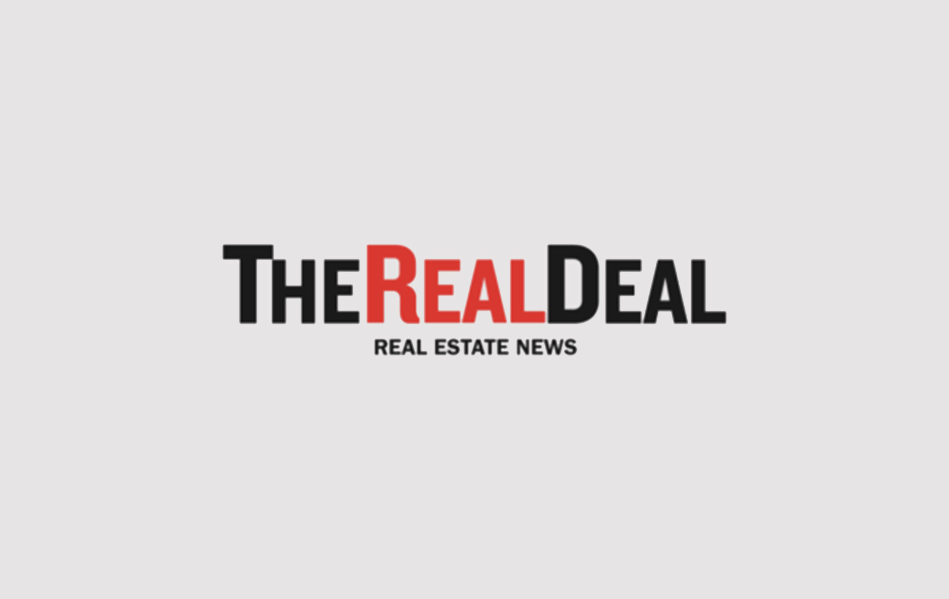 The Real Deal Logo. The word Real is in red. Real Estate News underneath.
